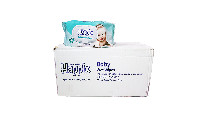 Lingettes Happix - Pour bébés x 12